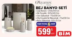 OKYANUS HOME BEJ BANYO SETİ fiyat ve kampanya bilgisi